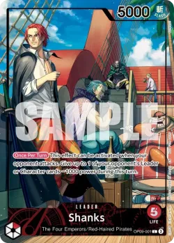 Shanks — Misc. Promos aa #OP09-001 · One Piece