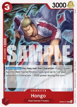 Hongo 「OP09-011」 — Tournament Pack 2025 Vol.2「EN」