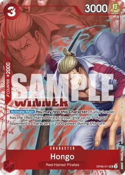 Hongo 「OP09-011」 — Tournament Pack 2025 Vol.2 fa「EN」