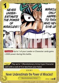Never Underestimate the Power of Miracles!! 「OP09-116」「EN」