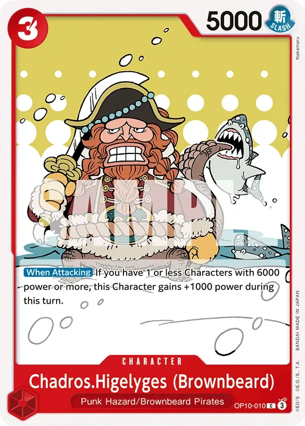 Chadros.Higelyges (Brownbeard) 「OP10-010」「EN」