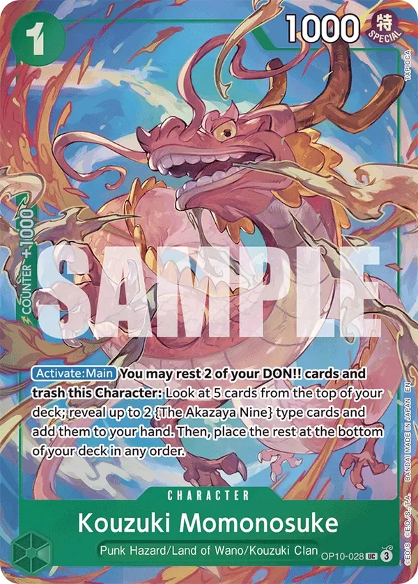 Kouzuki Momonosuke 「OP10-028」 — Premium Card Collection -Best Selection Vol.4- aa「EN」