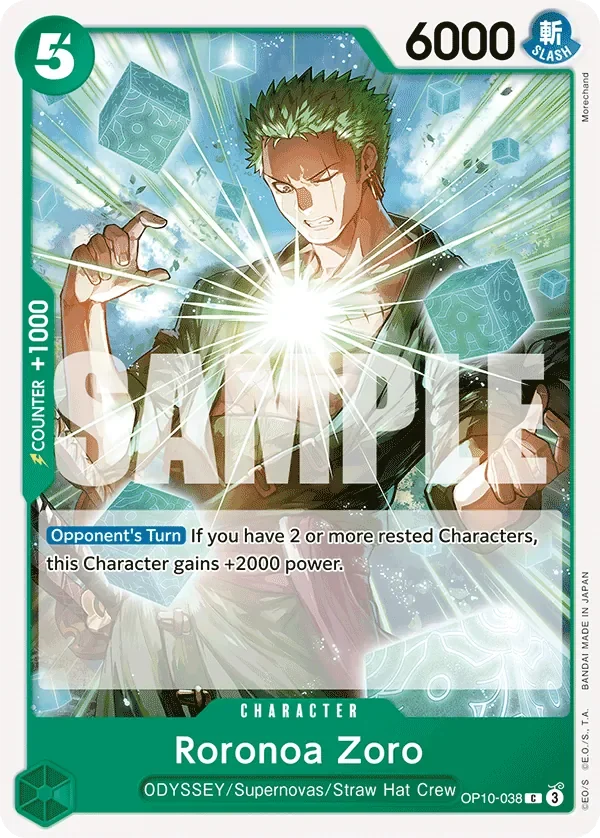 Roronoa Zoro 「OP10-038」「EN」