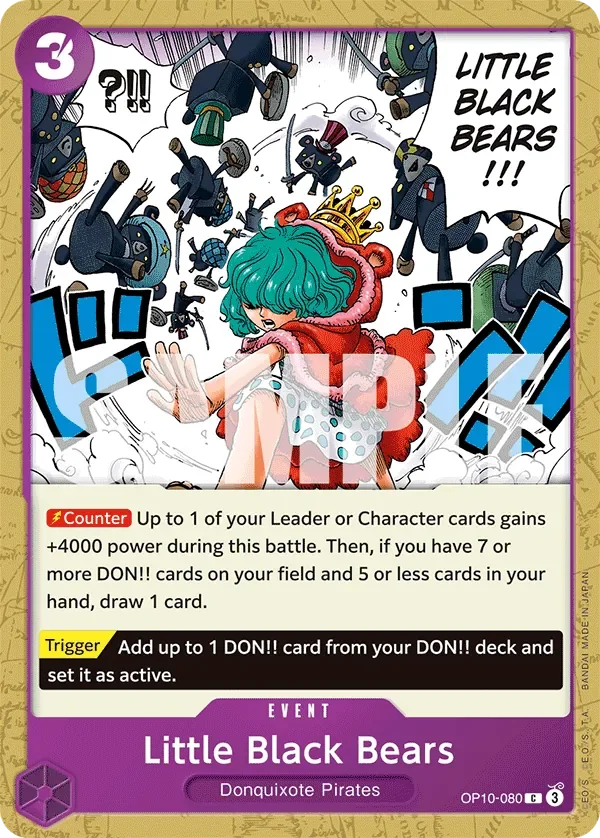Little Black Bears 「OP10-080」「EN」