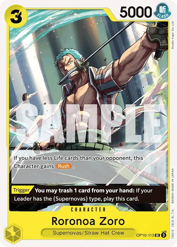 Roronoa Zoro 「OP10-113」「EN」