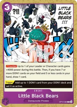 Little Black Bears 「OP10-080」「EN」