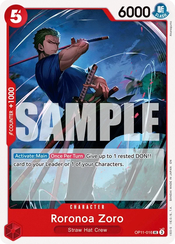 Roronoa Zoro 「OP11-016」「EN」