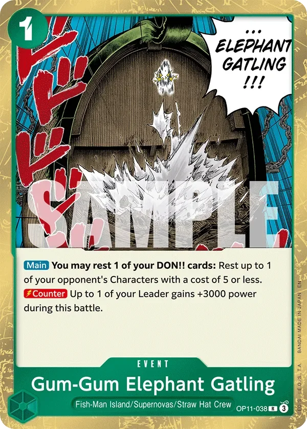 Gum-Gum Elephant Gatling 「OP11-038」「EN」