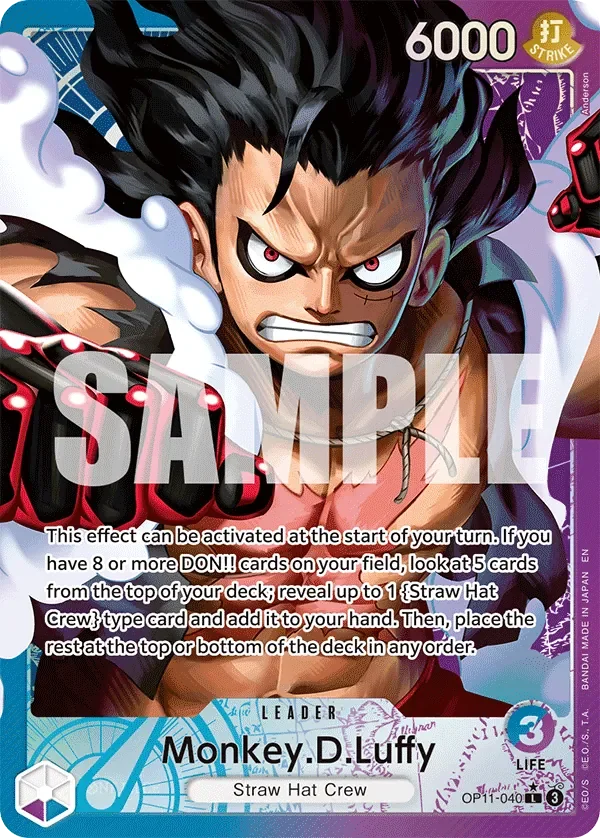 Monkey.D.Luffy 「OP11-040」 — A Fist of Divine Speed aa「EN」