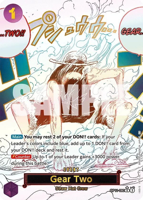 Gear Two 「OP11-080」 — A Fist of Divine Speed aa「EN」
