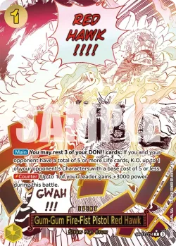 Gum-Gum Fire-Fist Pistol Red Hawk 「OP11-114」 — A Fist of Divine Speed aa「EN」