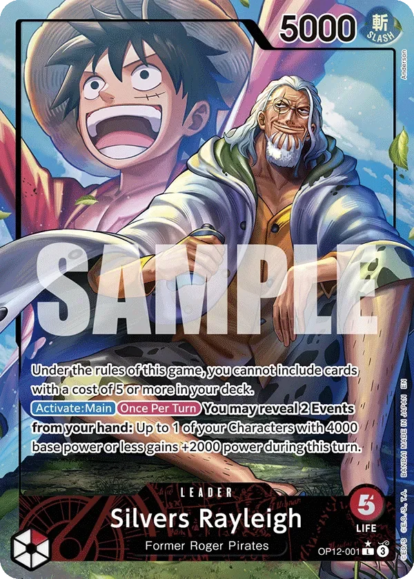 Silvers Rayleigh 「OP12-001」 — Legacy of the Master aa「EN」