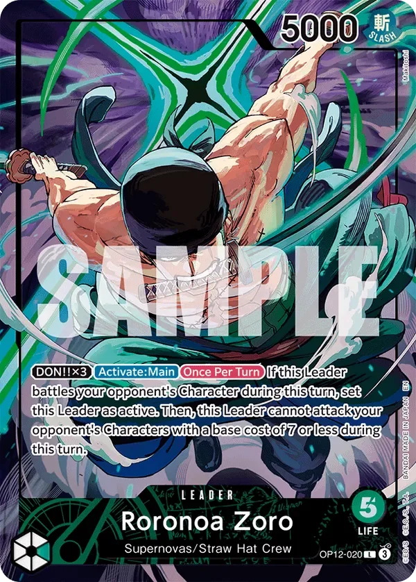 Roronoa Zoro 「OP12-020」 — Misc. Promos aa「EN」