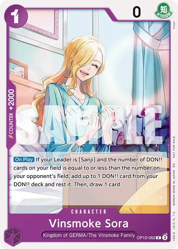 Vinsmoke Sora 「OP12-062」 — Tournament Pack 2026 Vol.1「EN」