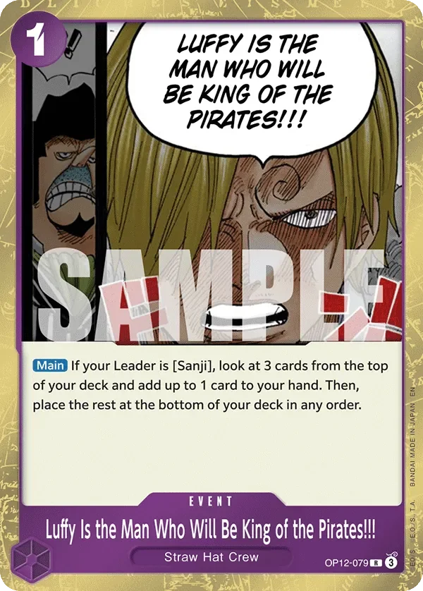 Luffy Is the Man Who Will Be King of the Pirates!!! 「OP12-079」「EN」