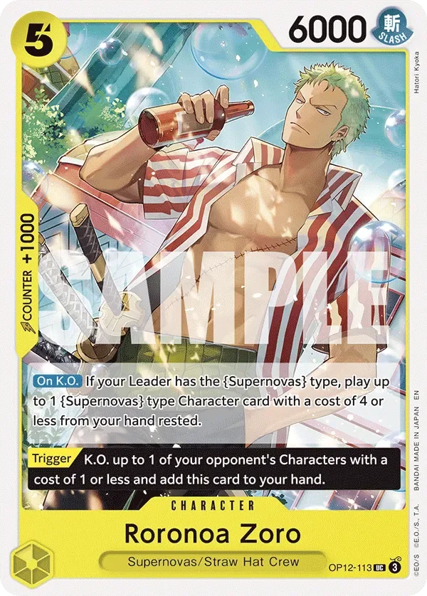 Roronoa Zoro 「OP12-113」「EN」