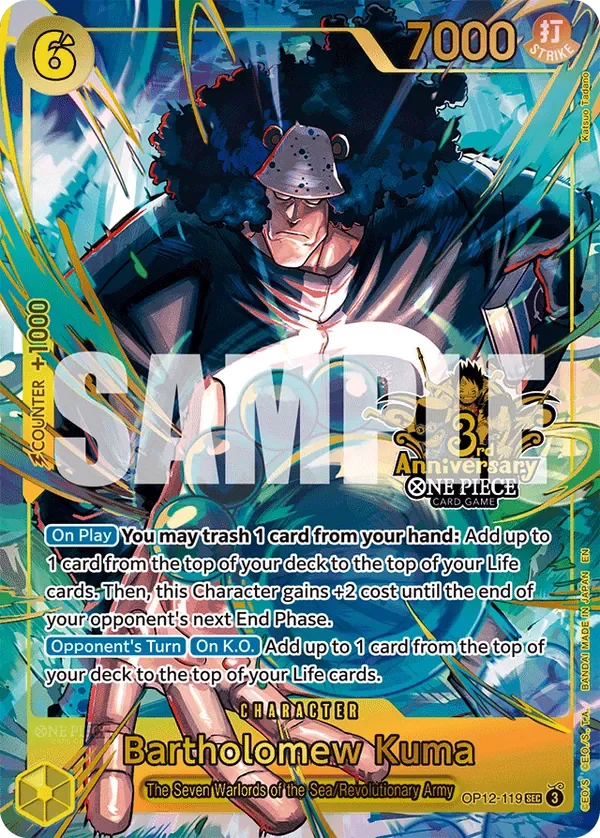 Bartholomew Kuma 「OP12-119」 — Japanese 3rd Anniversary Set aa「EN」
