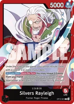 Silvers Rayleigh #OP12-001 · One Piece