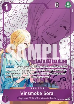 Vinsmoke Sora 「OP12-062」 — Tournament Pack 2026 Vol.1 fa「EN」