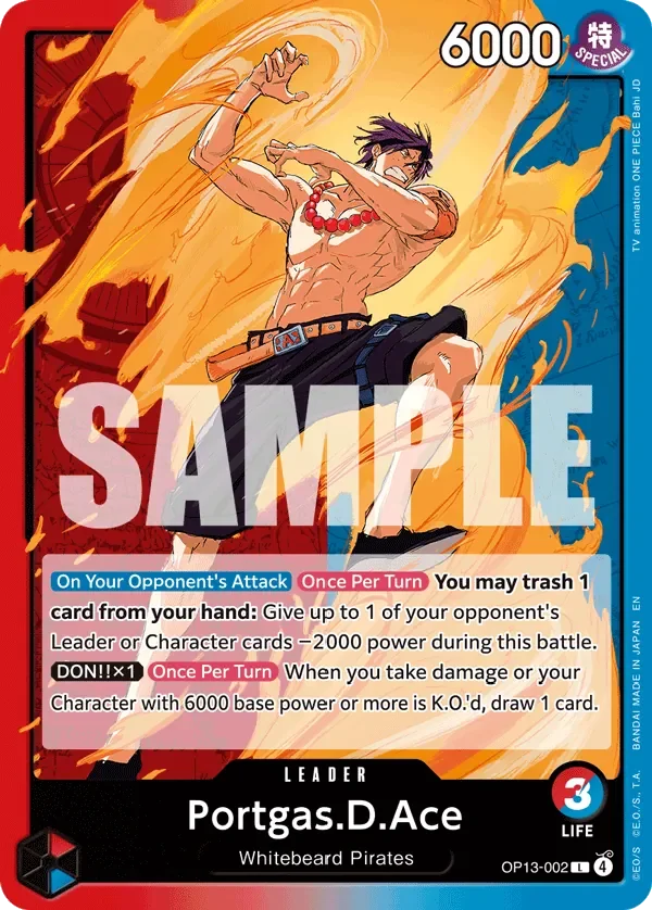Portgas.D.Ace 「OP13-002」「EN」