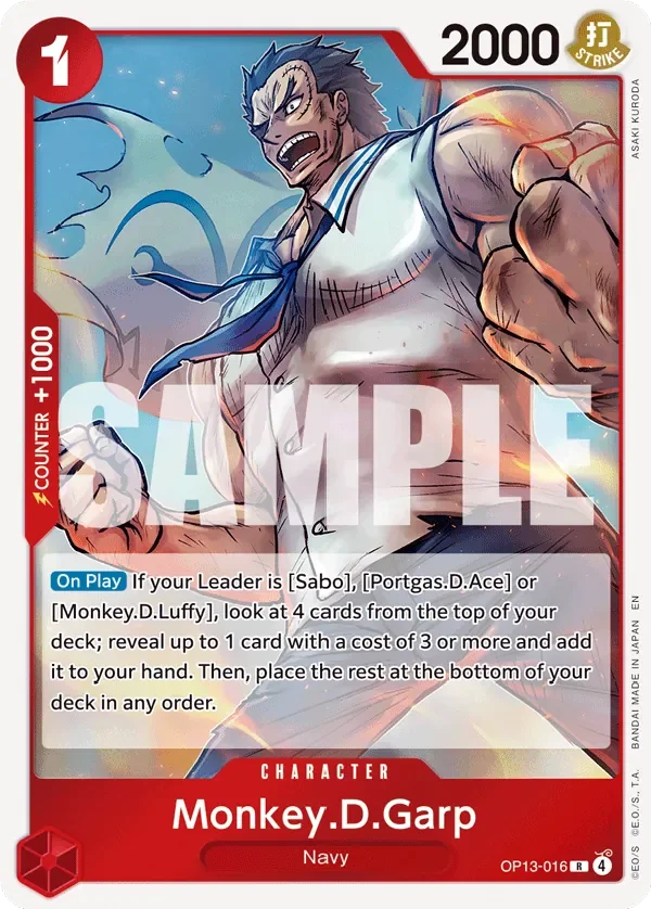 Monkey.D.Garp 「OP13-016」「EN」
