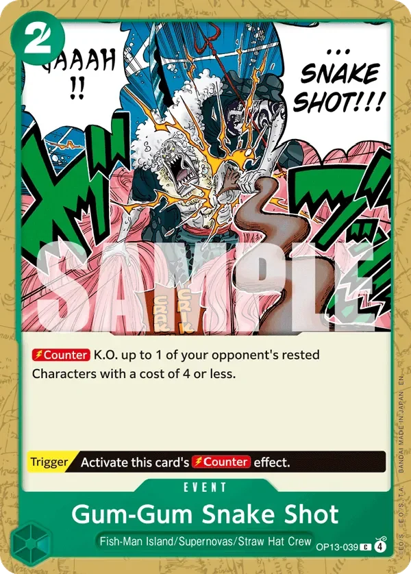 Gum-Gum Snake Shot 「OP13-039」「EN」