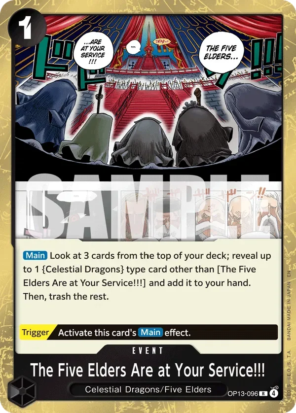 The Five Elders Are at Your Service!!! 「OP13-096」「EN」