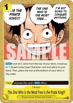 The One Who Is the Most Free Is the Pirate King!!! 「OP13-116」「EN」