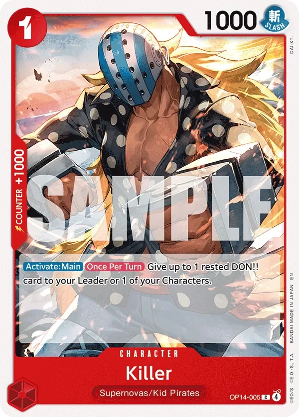 Killer 「OP14-005」「EN」