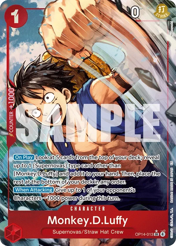 Monkey.D.Luffy 「OP14-013」 — The Azure Sea's Seven aa「EN」