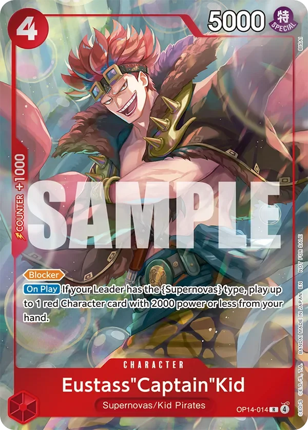 Eustass"Captain"Kid 「OP14-014」 — The Azure Sea's Seven Dash Pack fa「EN」