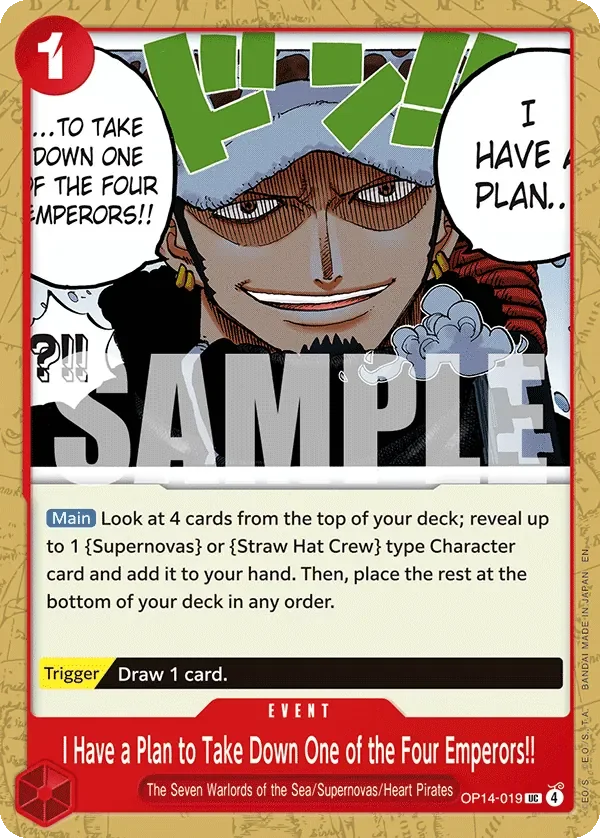 I Have a Plan to Take Down One of the Four Emperors!! 「OP14-019」「EN」