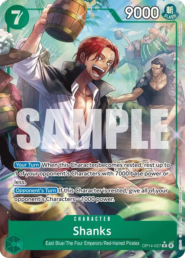 Shanks 「OP14-027」 — The Azure Sea's Seven aa「EN」