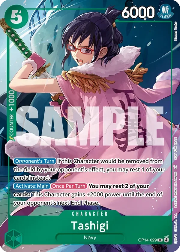 Tashigi 「OP14-029」 — The Azure Sea's Seven Dash Pack fa「EN」