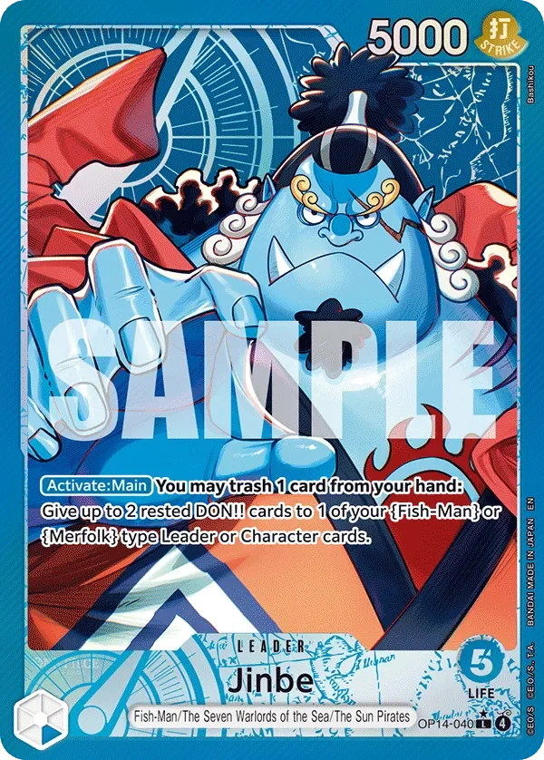 Jinbe 「OP14-040」 — The Azure Sea's Seven aa「EN」