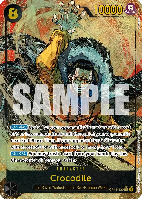 Crocodile 「OP14-120」 — The Azure Sea's Seven aa「EN」