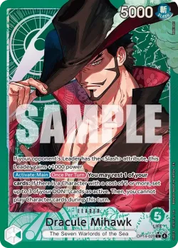 Dracule Mihawk 「OP14-020」 — The Azure Sea's Seven aa「EN」