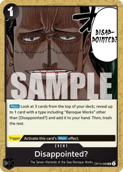 Disappointed? 「OP14-099」「EN」