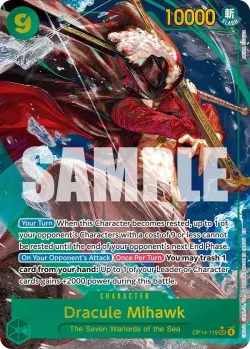 Dracule Mihawk 「OP14-119」 — The Azure Sea's Seven aa「EN」