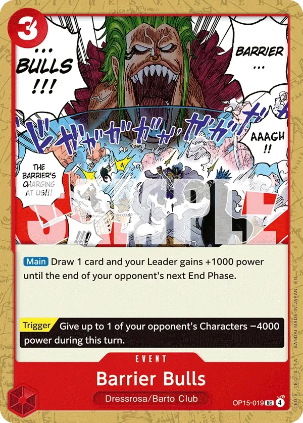 Barrier Bulls 「OP15-019」「EN」