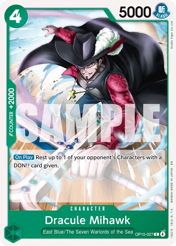 Dracule Mihawk 「OP15-027」「EN」