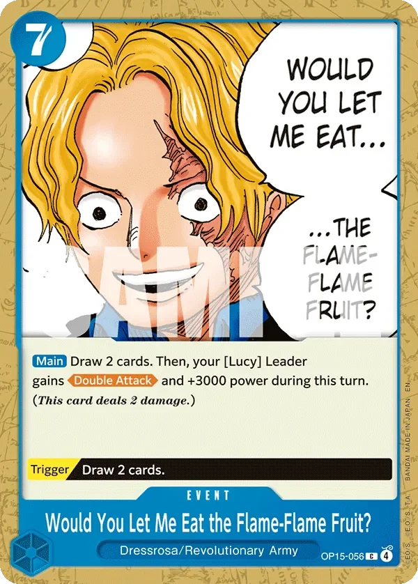Would You Let Me Eat the Flame-Flame Fruit? 「OP15-056」「EN」