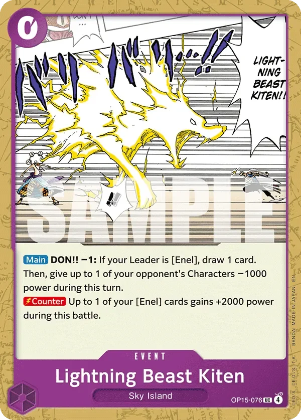Lightning Beast Kiten 「OP15-076」「EN」