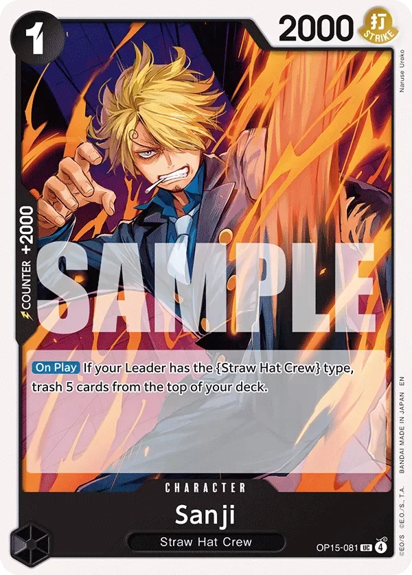 Sanji 「OP15-081」「EN」