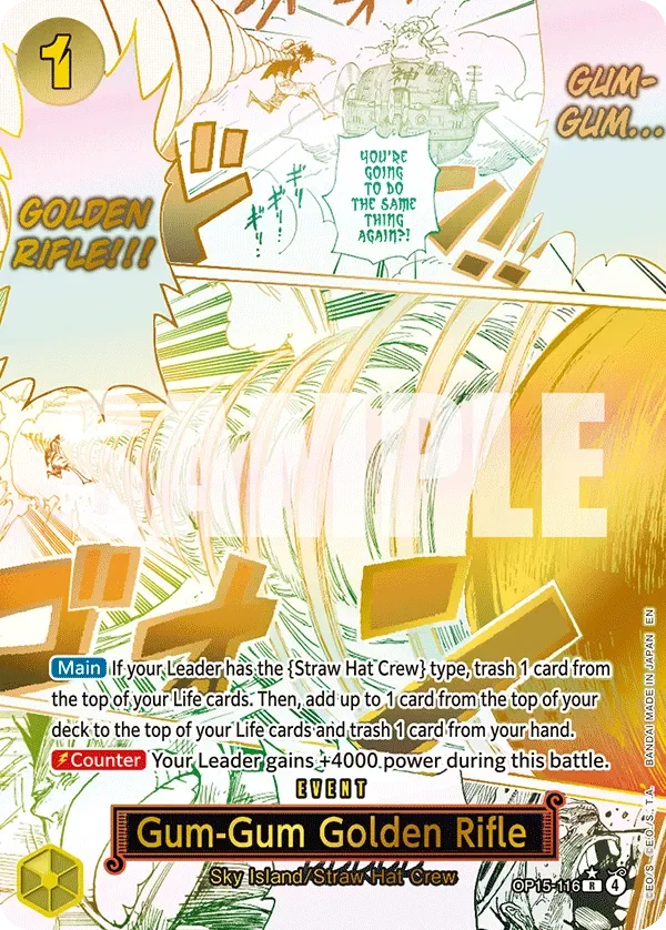 Gum-Gum Golden Rifle 「OP15-116」 — Adventure on Kami's Island aa「EN」