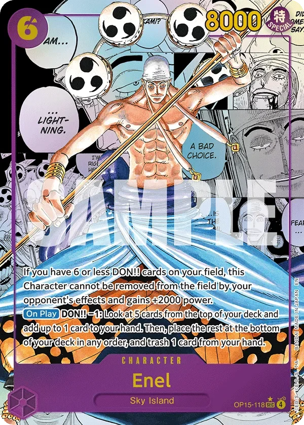 Enel 「OP15-118」 — Adventure on Kami's Island manga「EN」