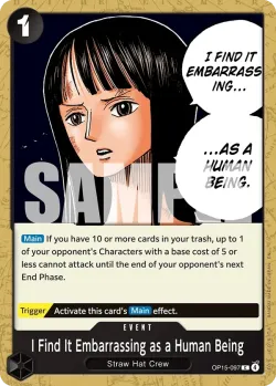 I Find It Embarrassing as a Human Being 「OP15-097」「EN」