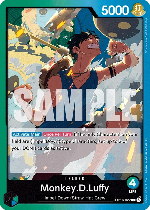 Monkey.D.Luffy 「OP16-022」「EN」