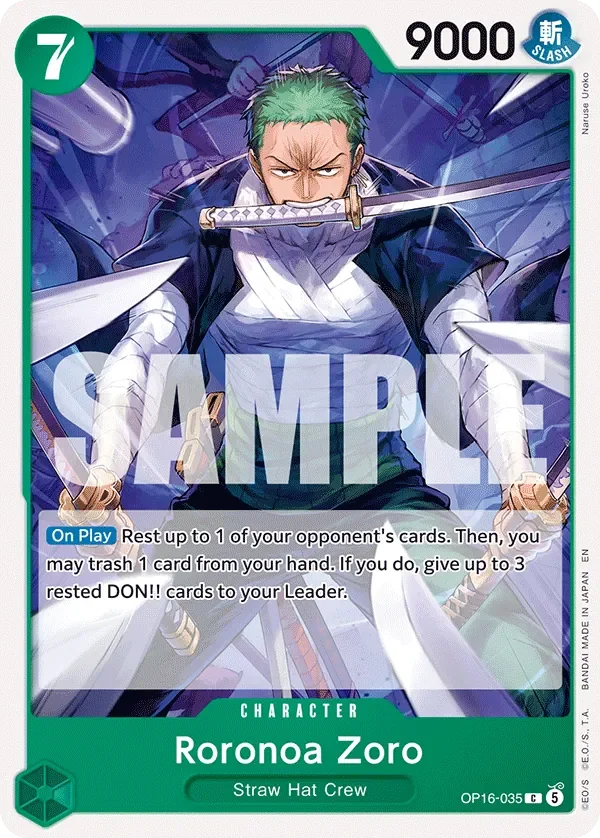 Roronoa Zoro 「OP16-035」「EN」