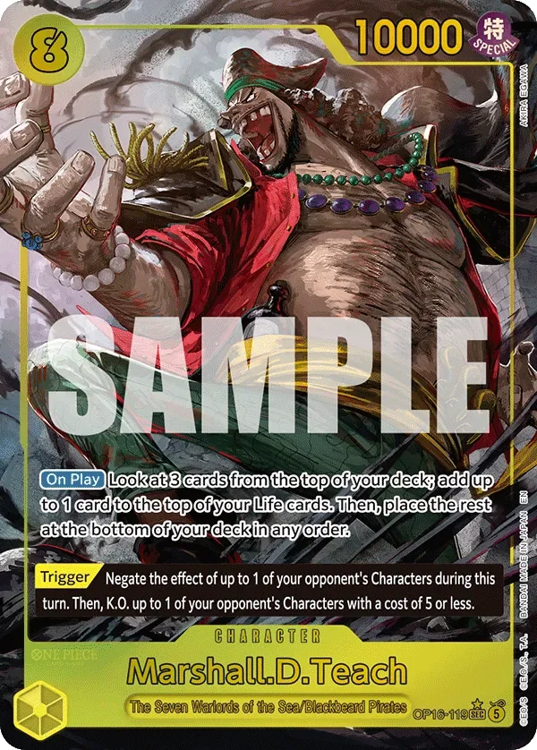 Marshall.D.Teach 「OP16-119」 — The Time of Battle aa 「EN」